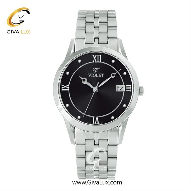 ساعت مچی اورجینال مردانه ویولت VIOLET نقره ای | نقره ای| مشکی| کد رفرنس 0578